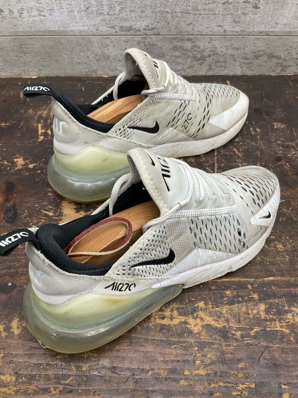 Nike Air Max 270 White Black Sneakers - Picture 6 of 11